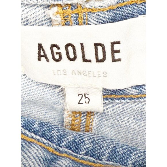 AGOLDE Criss Cross Straight Jeans in Dimension 25 - Picture 6 of 7